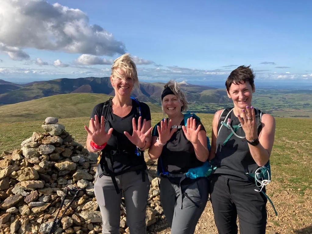 Helen Pritchard hiking fundraiser