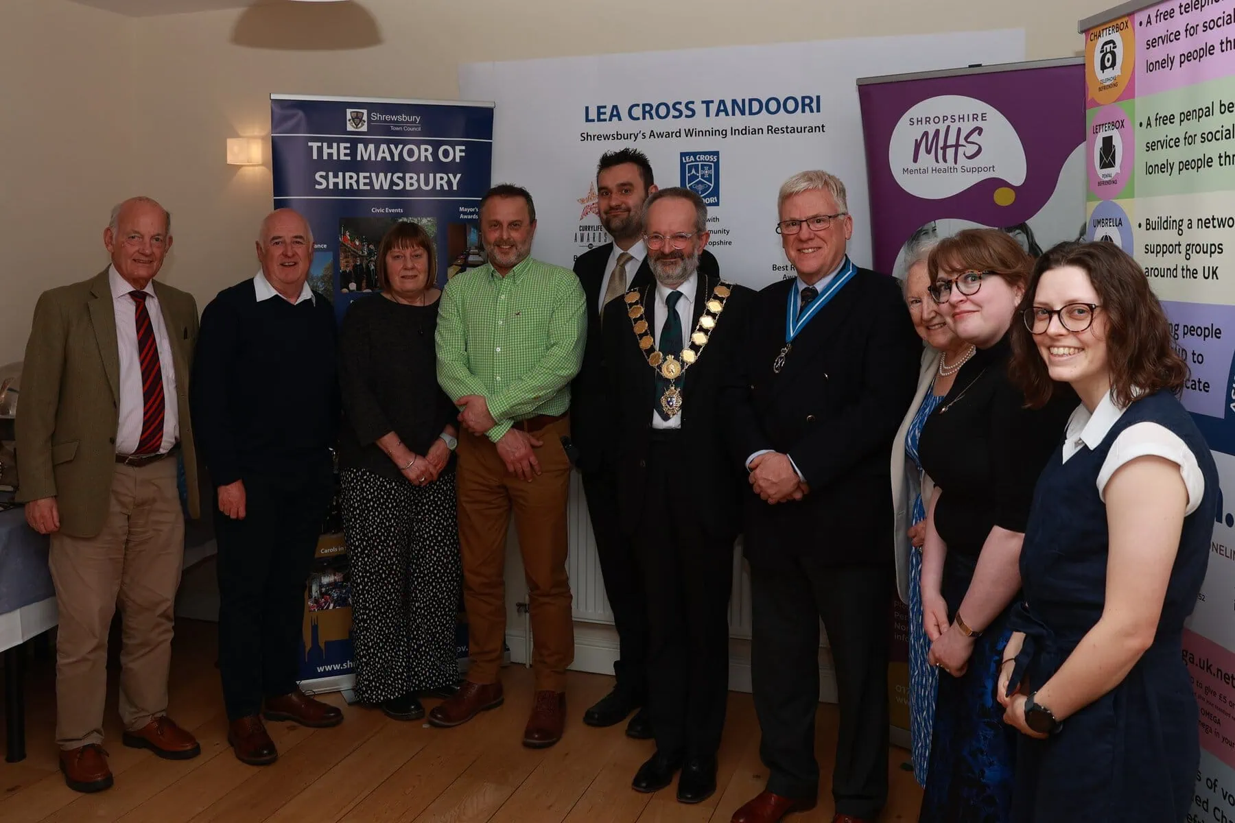 Mayor of Shrewsbury at fundraiser