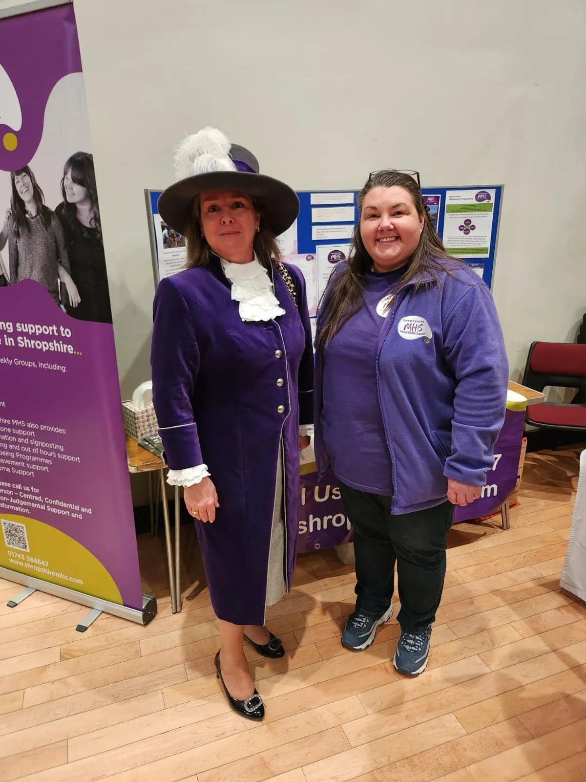 High Sheriff standing with Maree