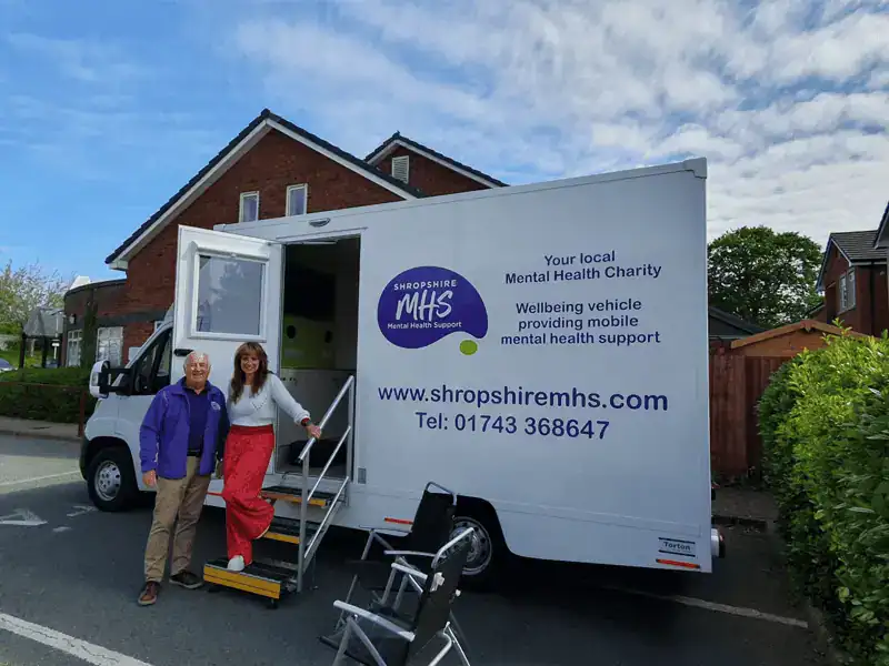 Wellbeing vehicle at Plas Ffynnon