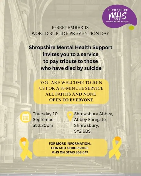 Suicide prevention service poster